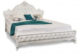 Мишель 160 белый матовый кровать